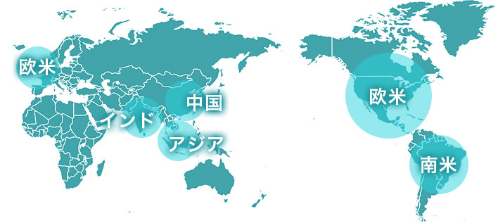 Map of Japan for overseas Group Companies